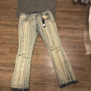 New blue stacked jeans from nova men
